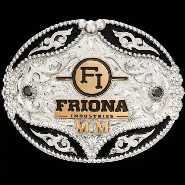 The gorgeous Montana City Belt Buckle is perfect to add a a custom figure or any logo you'd like. A classic oval western belt buckle with customizable enamel. Personalize it now!
